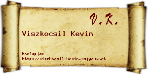 Viszkocsil Kevin névjegykártya
